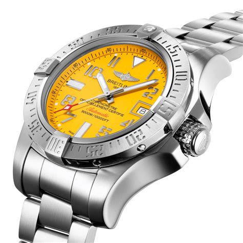 breitling avenger seawolf jaune video|breitling avenger ii seawolf yellow.